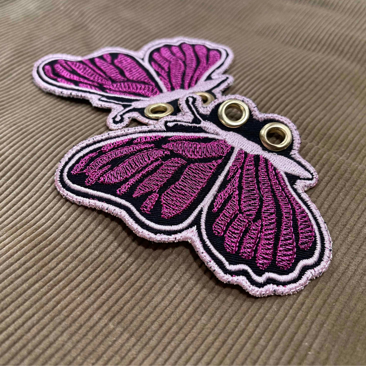 Embroidered Butterfly Shoe Wings