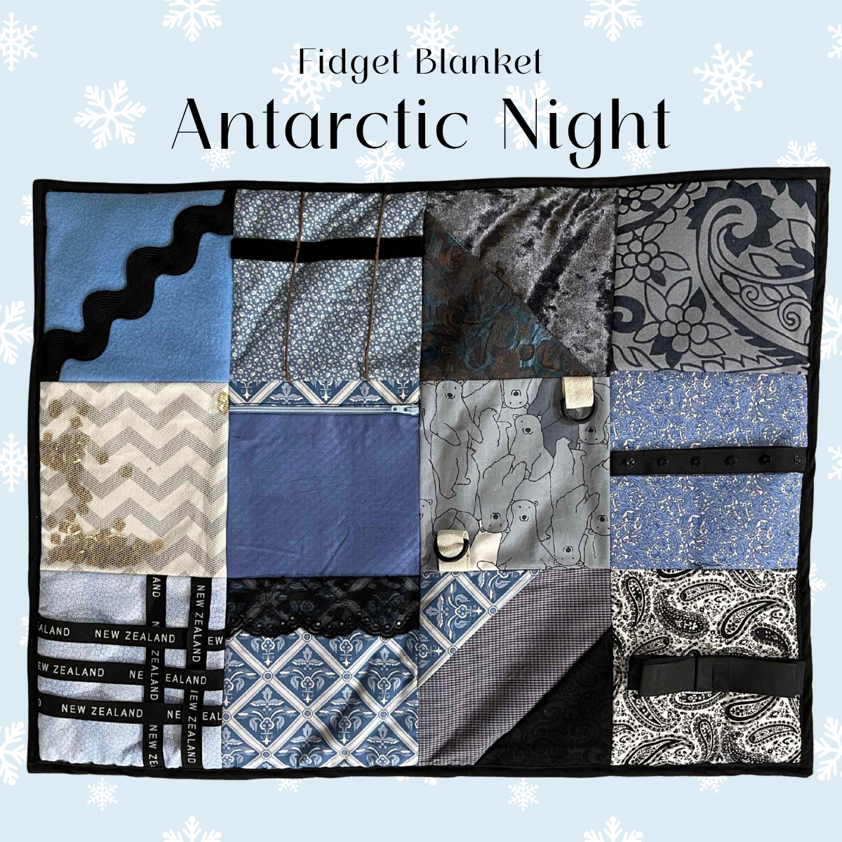 Fidget Blanket — Antarctic Night