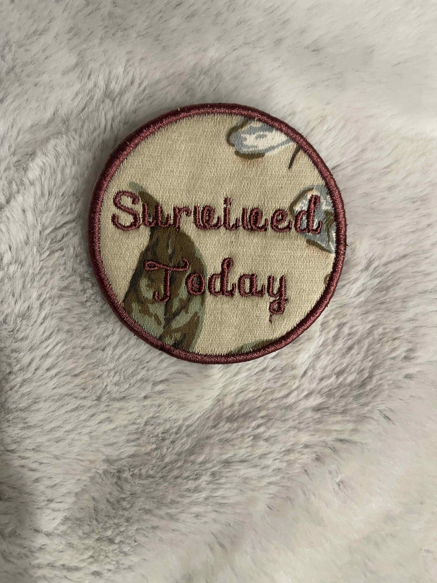 Swappable Embroidered Badge — For Gathered Olea Ribbon Rosette | Gathered Olea