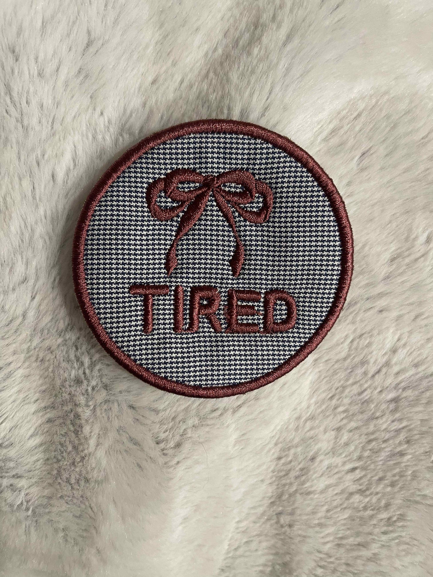 Swappable Embroidered Badge — For Gathered Olea Ribbon Rosette | Gathered Olea